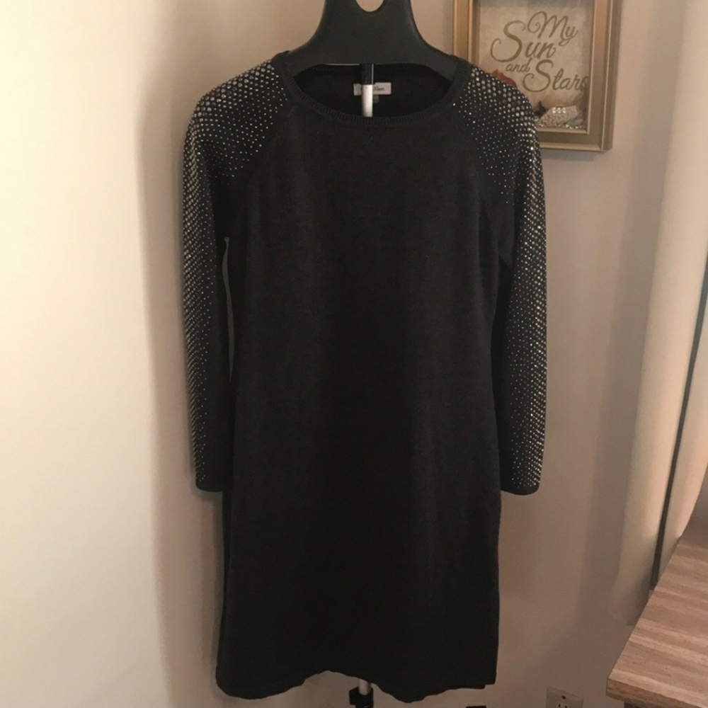 Calvin Klein Studded Sweater dress
